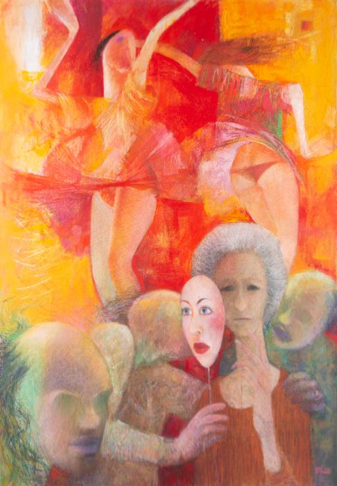 John Ivor Stewart PPPS (1936-2018) - Contemporary Pastel, Dancers