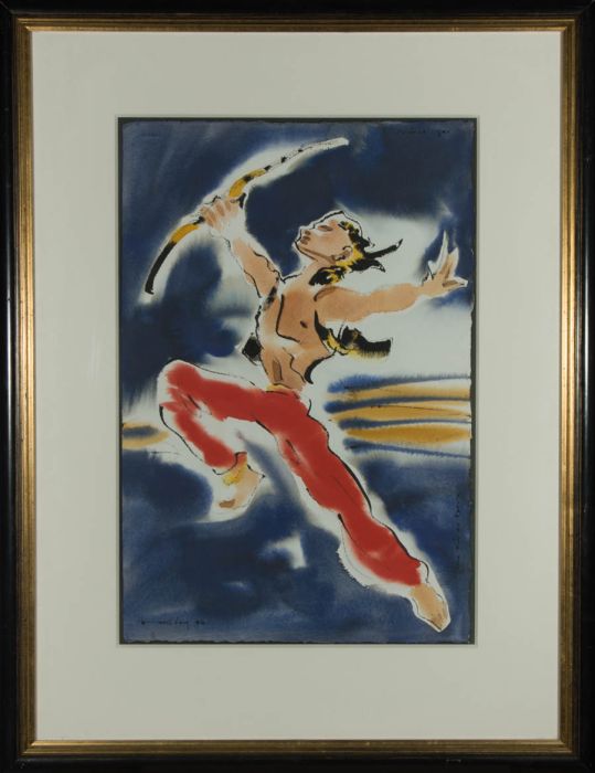 Alan Halliday - Contemporary Watercolour - Prince Igor At The Kirov Opera