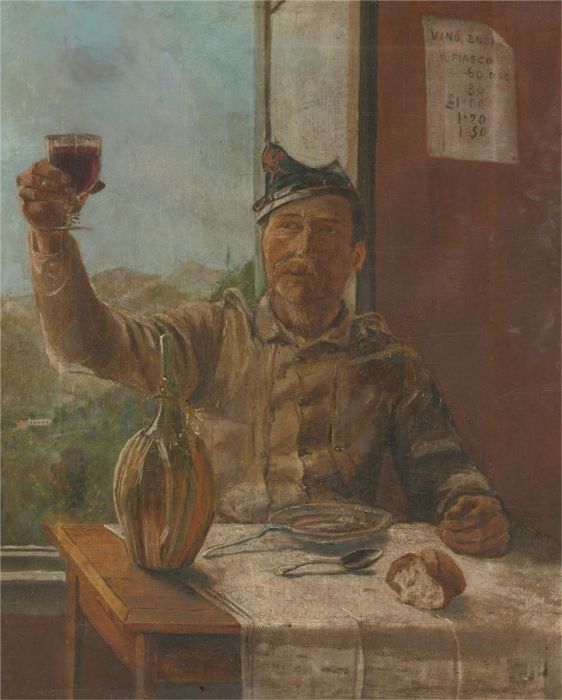 Late 19th Century Oil - A Toast