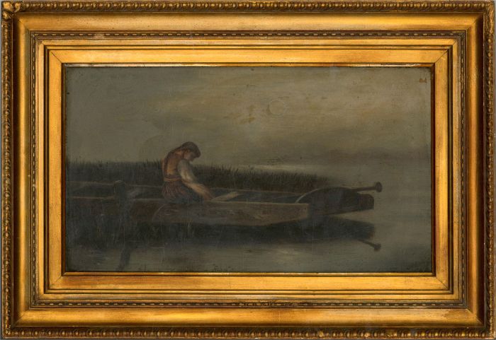 G. H. A. - Signed & Framed Mid 19th Century Oil, Alone