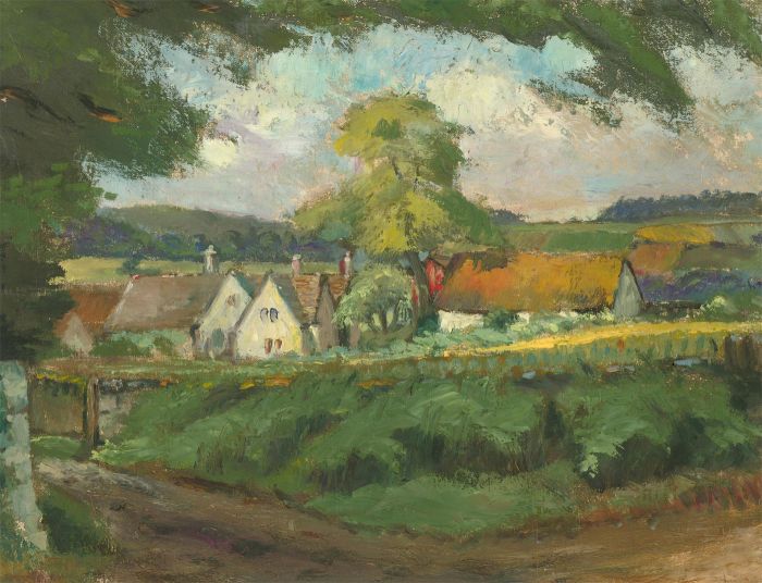 Alfred Henry Robinson Thornton NEAC (1863-1939) - Signed c.1890 Oil, The Stile