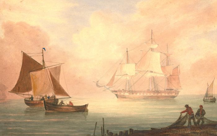 Mid 19th Century Watercolour - Morneurick Sail