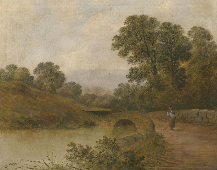Early 20th Century Oil - By the River