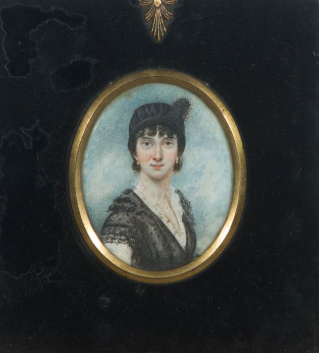 Georgian Gouache - A Miniature Portrait Of Susannah Brown