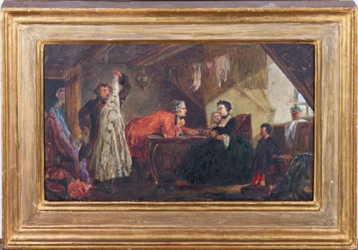 G. Golzen - Early 20th Century Oil, The Tax Collector