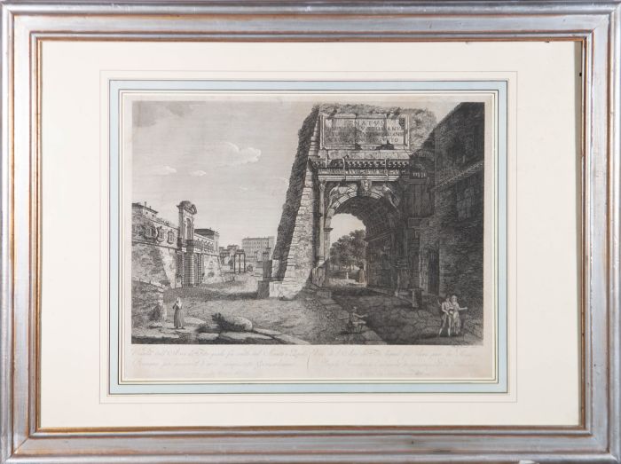Francois Morel (1768-1840) - 19th Century Engraving, Veduta dell'arco di Tito