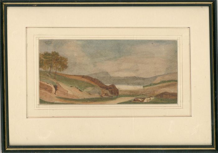 Late 19th Century Watercolour - Hilly Landscape