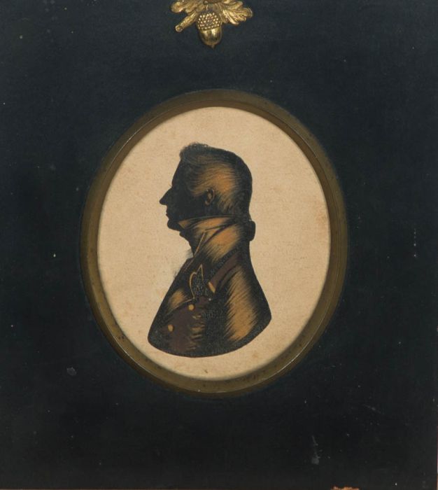 Early 19th Century Watercolour - Silhouette of a Gentleman