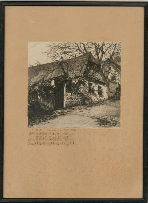 Early 20th Century Etching - Tales From The Vienna Woods