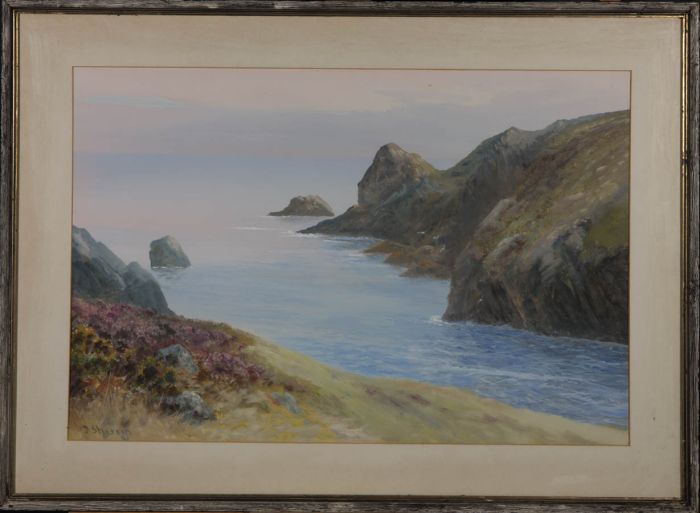 D. Sherrin  - 20th Century Gouache, Sea View
