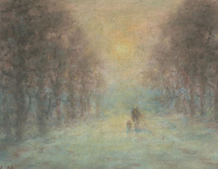 William Mason (1906-2002) - Impressionist 20th Century Pastel, The Avenue