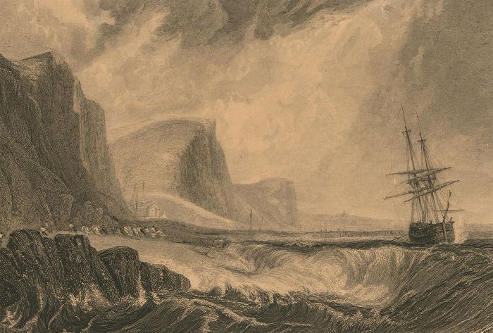 After J. M. W. Turner - Late 19th Century Engraving, Bridport, Dorsetshire