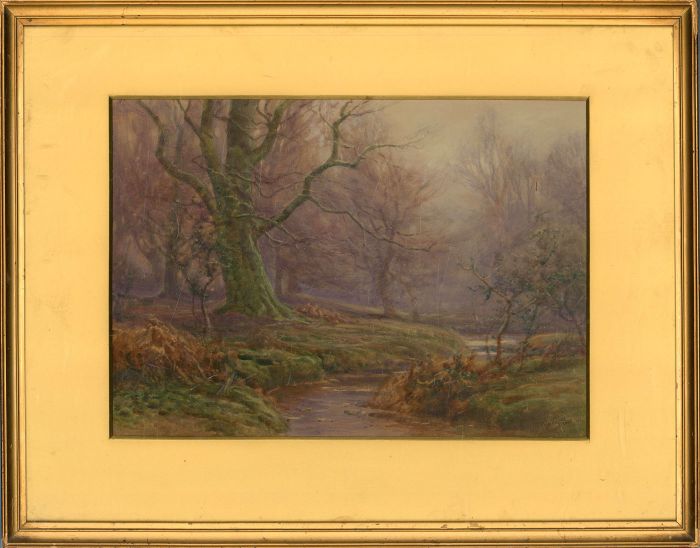 Frederick Golden Short (1863-1936) - Signed & Framed 1913 Watercolour, Forest