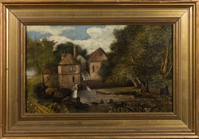 Framed Mid 19th Century Oil - The Watermill