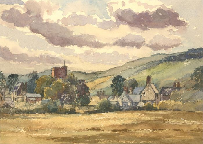 Mary Williams RWA (1911-2002) - 1962 Watercolour, Abbotsbury, Dorset