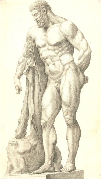 Richard Dalton (1715-1791) - 18th Century Engraving, The Farnese Hercules