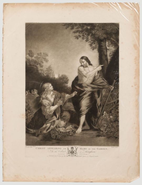 John Murphy (c.1748-c.1820) - 1781 Mezzotint, Christ Appearing To Mary