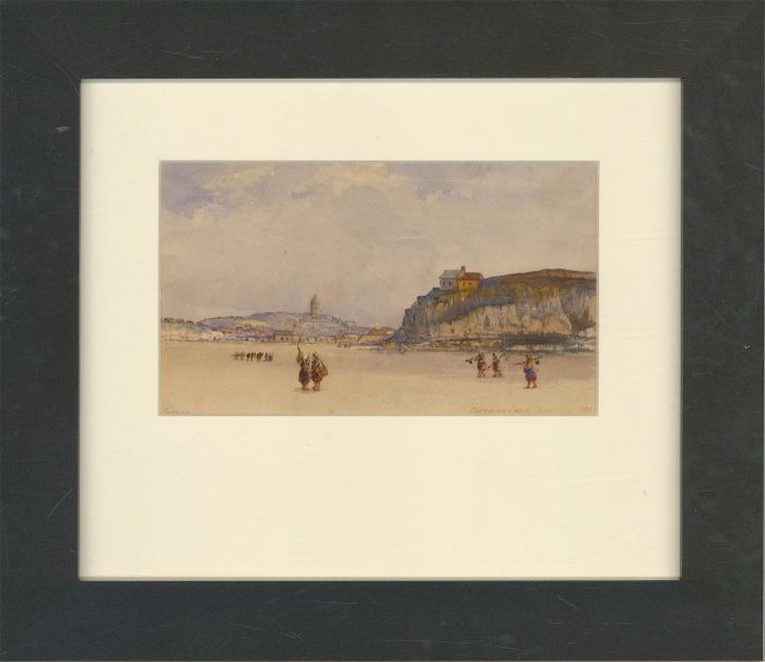 1853 Watercolour - Capecure Sands, Boulogne