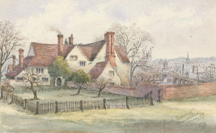 F.E.G - 1887 Watercolour, Great Buckland, Maidstone