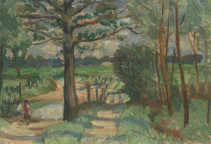 Alfred Henry Robinson Thornton NEAC (1863-1939) - 20th Century Oil, Country