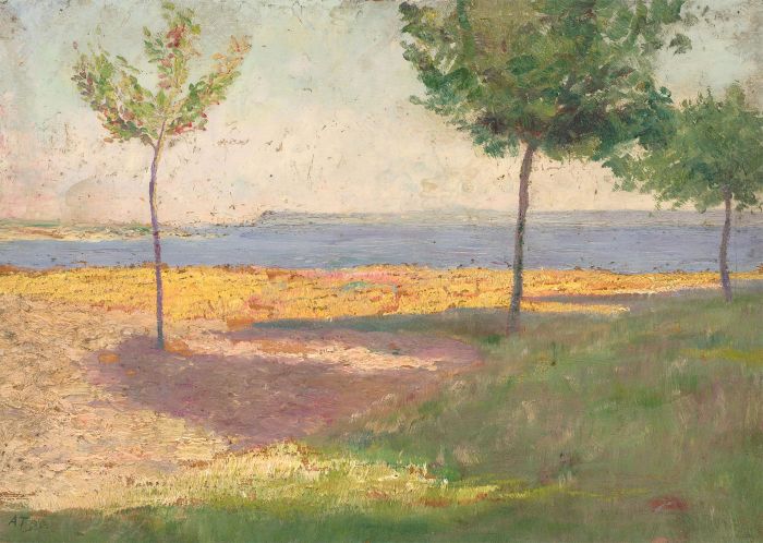Alfred Henry Robinson Thornton NEAC (1863-1939) - 20th Century Oil, Stubble