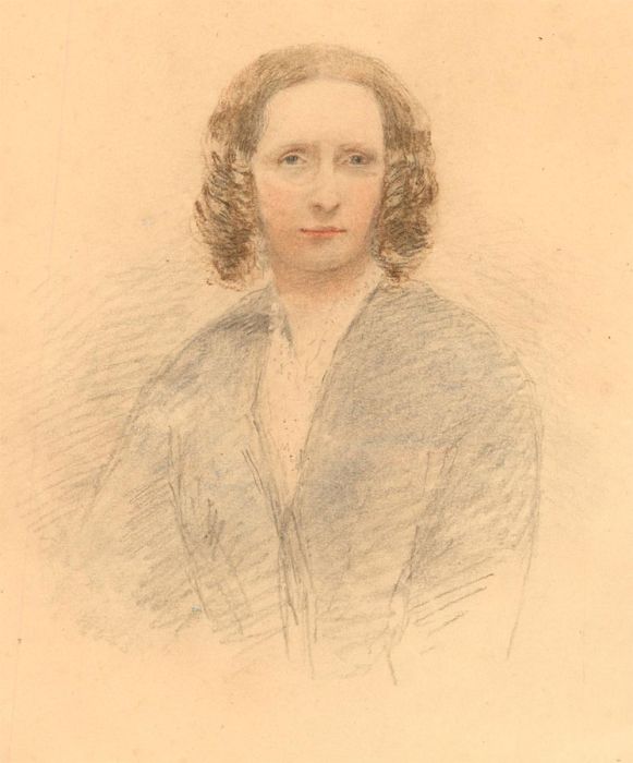 Late 19th Century Watercolour - Portrait of a Victorian Lady