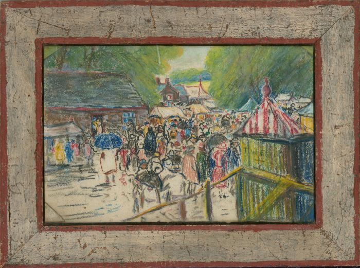 Tom Wern (fl.1915-1931) - Mid 20th Century Oil Pastel, Eisteddfod