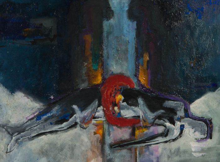 Mircea Marosin (1921-2007) - Contemporary Acrylic, The Rubber Ring