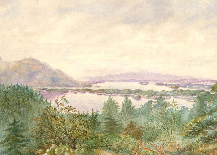 Frederick George Green - Signed c.1875 Watercolour, Lakes of Killarney