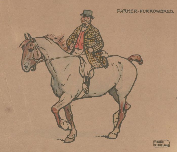 Frank Stonelake (1879-1929) A Pair of Lithographs, Gentlemen on Horseback
