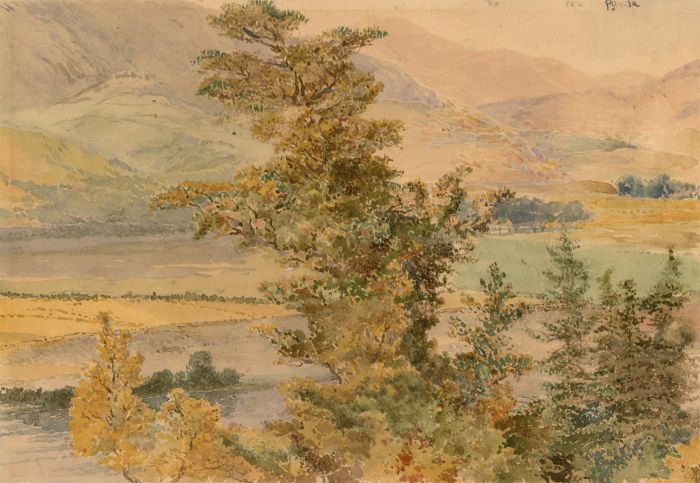 Late 19th Century Watercolour - View of the Valley