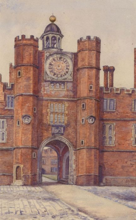 Nellie Maud Cooper - Early 20th Century Watercolour, Hampton Court Palace