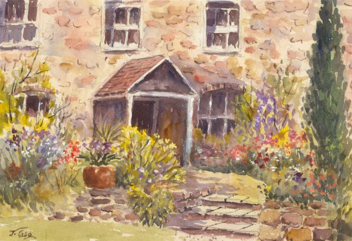 John A. Case - 20th Century Watercolour, The Little Stone Cottage