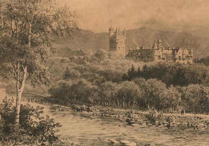 Axel Herman Haig RE (1835-1921) - 1901 Etching, Balmoral Castle