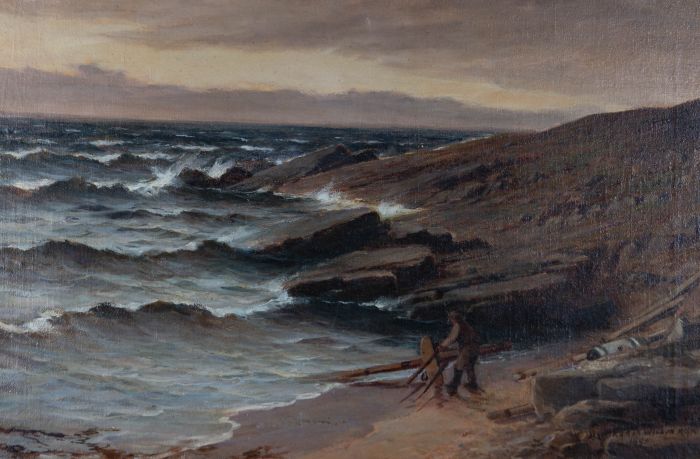 Peter Macgregor Wilson RSA RSW (1856-1928) - Scottish 1890 Oil, After the Storm