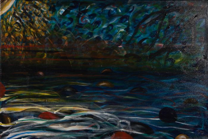 C.D. - Contemporary Oil, Abstracted Seascape