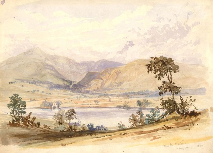 1854 Watercolour - Coniston Water