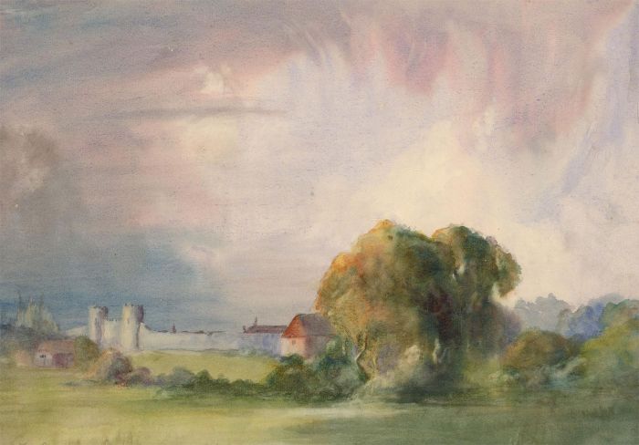 Early 20th Century Watercolour - Castle View
