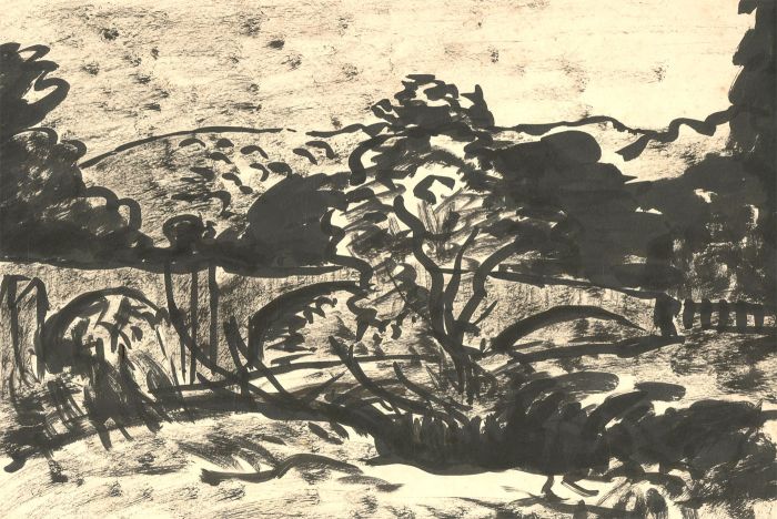 Alfred Henry Robinson Thornton NEAC (1863-1939) - Pen and Ink Drawing, Trees