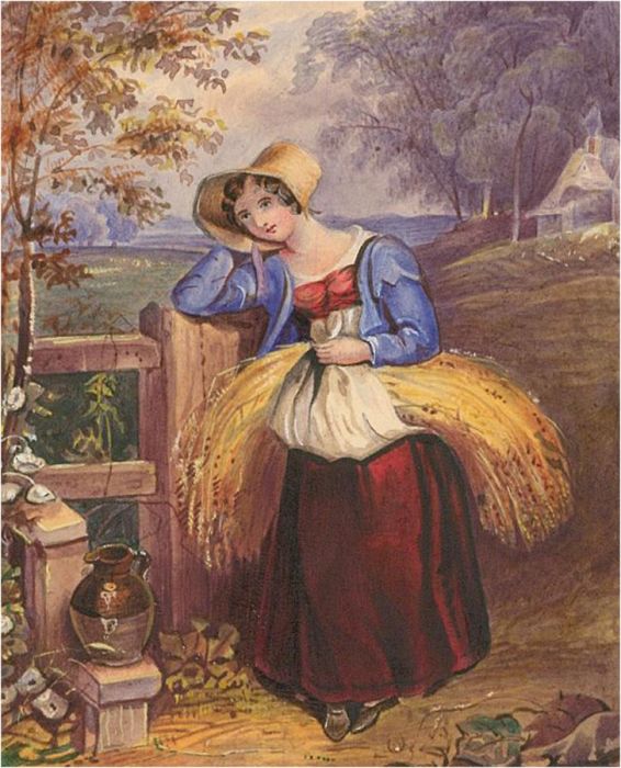 Catherine Board - Early 19th Century Watercolour, A Country Girl