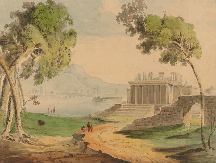 Catherine Board - Early 19th Century Watercolour, The Ruined Mausoleum