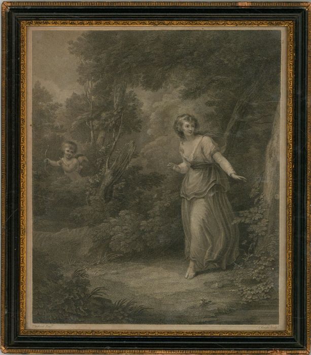 Charles Knight (1743-1826) - Early 19th Century Engraving, Maiden in the Woods