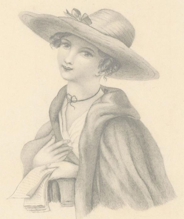 Late 19th Century Graphite Drawing - Study of a Young Woman
