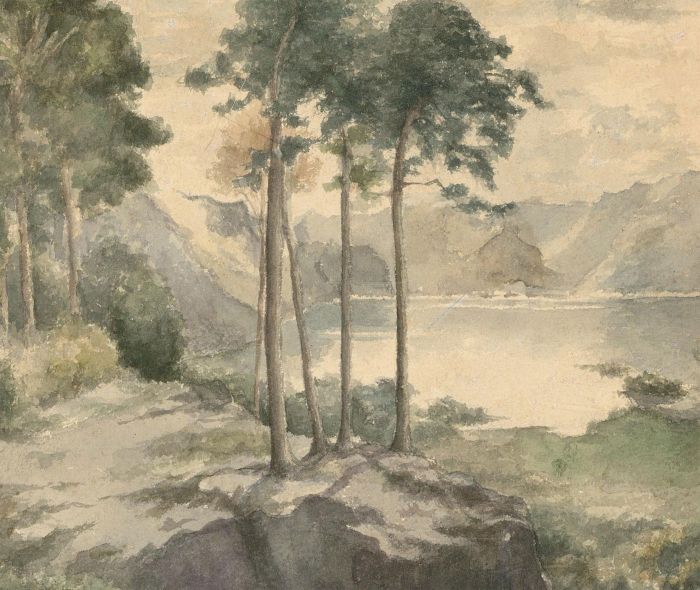 Neil R. Thwaites - Early 20th Century Watercolour, Derwent Water at Castle Head