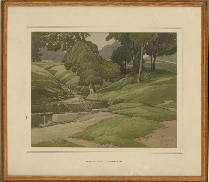 George Cooper (fl.1920-1940) - Early 20th Century Watercolour, Bartley Green