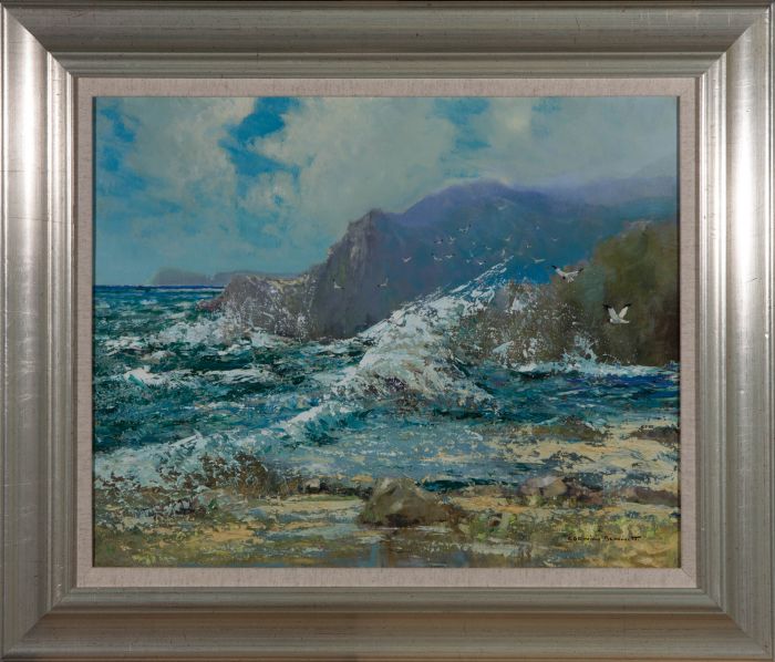Godwin Bennett (1888-1960) - Early 20th Century Oil, Breezy Seascape