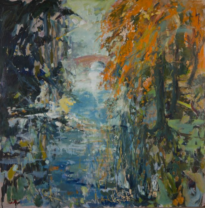 Gilbert Adams FRPS (1906-1996) - Signed Mid 20th Century Oil, Canal, Wilcot