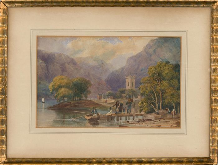 Late 19th Century Watercolour - Boat Ride