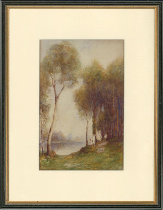 Horace Middleton R.B.A - Signed 19th Century Watercolour, At the Water's Edge