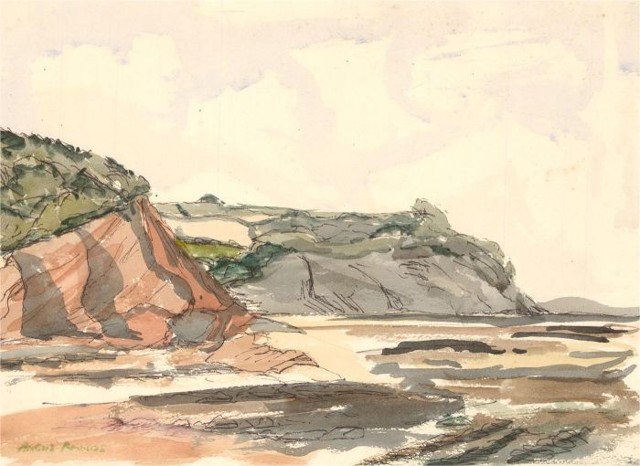 Angus Rands (1922-1985) - Mid 20th Century Watercolour, Low Tide